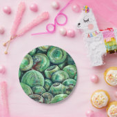 Grüne Weihnachtsbälle Pappteller (Party)