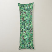 Grüne Weihnachtsbälle Seitenschläferkissen (Rückseite (Vertikal))