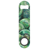 Grüne Weihnachtsbälle Speedflaschenöffner (Rückseite)