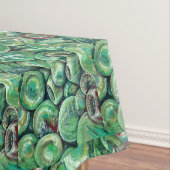 Grüne Weihnachtsbälle Tischdecke (Beispiel)