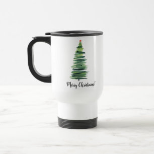 Grüne Weihnachtsbaum Reisebecher