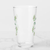 Grüne Weihnachtsbaum Rote Kirsche frohe Weihnachts Glas (Links)