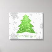 Grüne Weihnachtsbaum Stretch Canvas Print Leinwanddruck (Vorderseite)