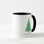 Grüne Weihnachtsbaum Tasse (VorderseiteRechts)