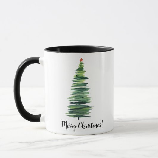 Grüne Weihnachtsbaum Tasse (Links)