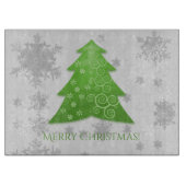 Grüne Weihnachtsbaumabteilung Schneidebrett (Vorderseite)