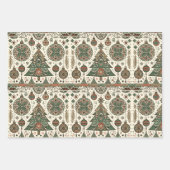 Grüne Weihnachtsbaumdekor Geschenkpapier Set (Vorderseite)