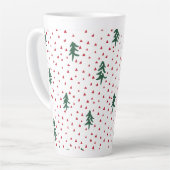 Grüne Weihnachtsbaume Milchtasse (Linke Ecke)