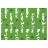 Grüne Weihnachtsbäume Tischdecke (Vorderseite (Horizontal))
