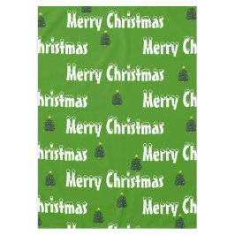 Grüne Weihnachtsbäume Tischdecke