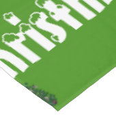 Grüne Weihnachtsbäume Tischdecke (Schrägansicht)