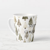 Grüne Weihnachtsbaumen Milchtasse (Linke Ecke)