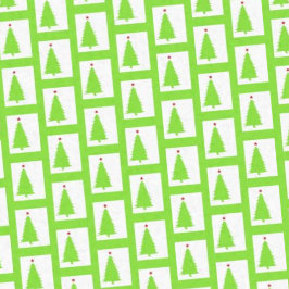 Grüne Weihnachtsbaumen Seidenpapier