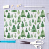 Grüne Weihnachtsbaumen Seidenpapier (Handwerk)