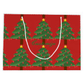 Grüne Weihnachtsbaumen Thunder_Cove Große Geschenktüte (Rückseite)