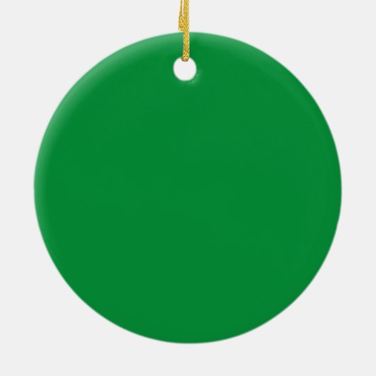 Grüne Weihnachtsbaumfarbe Keramik Ornament (Hinten)