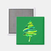 Grüne Weihnachtsbaumfarbe Magnet (Vorderseite/Rückseite)