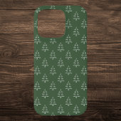 Grüne Weihnachtsbaummuster iPhone Hülle