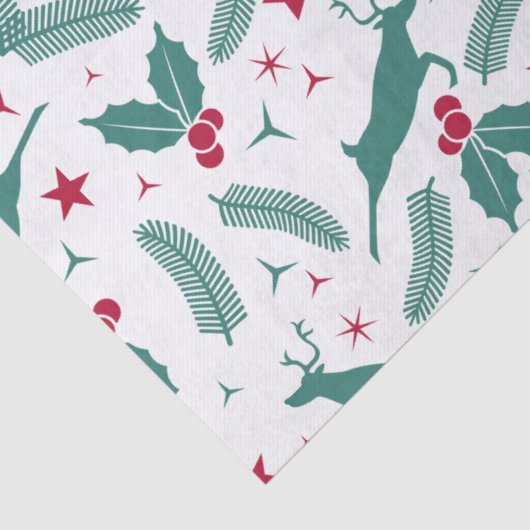 Grüne Weihnachtsbaumstruktur Seidenpapier (Detail)