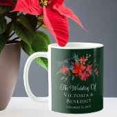 Grüne Weihnachtsfeier Poinsettia Blumenhochzeit Ke Kaffeetasse