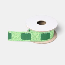 Grüne Weihnachtsgeschenk mit Bow Painting Ribbon Satinband