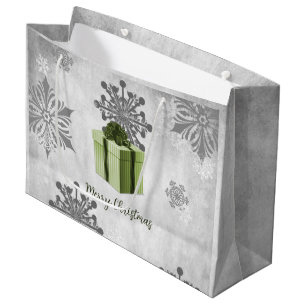 Grüne Weihnachtsgeschenk Weihnachtsgeschenk Tasche Große Geschenktüte