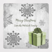 Grüne Weihnachtsgeschenke Weihnachtsgebäck Labels Etiketten (Design 2)