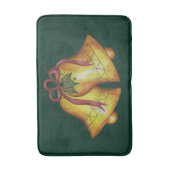 Grüne Weihnachtsglocken Bath Mat Bad Rug Dekoratio Badematte (Vorderseite Vertikal)