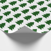 Grüne Weihnachtsgrün Geschenkpapier (Ecke)