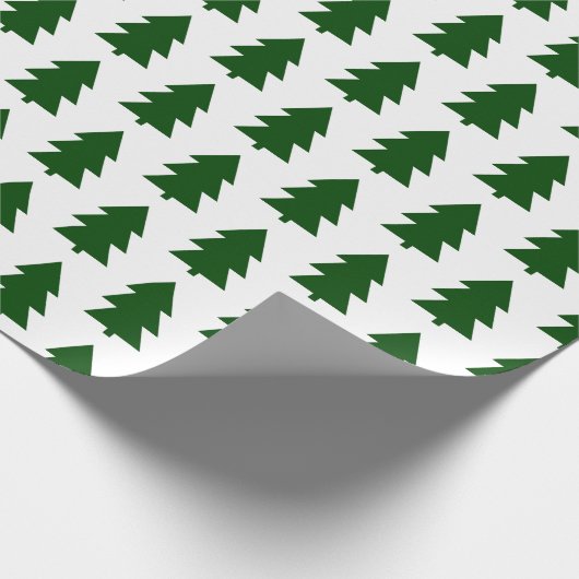 Grüne Weihnachtsgrün Geschenkpapier (Ecke)