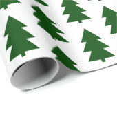 Grüne Weihnachtsgrün Geschenkpapier (Rolleneckpunkt)