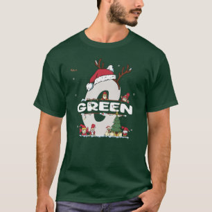 Grüne Weihnachtsgrün Name für lustige Weihnachten T-Shirt