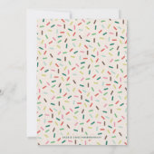 Grüne Weihnachtskekse Dekorieren Party Einladung (Rückseite)