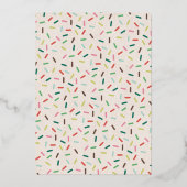 Grüne Weihnachtskekse Dekorieren Party Einladung (Rückseite)