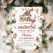 Grüne Weihnachtskekse Donnerstag 1. Geburtstag Einladung