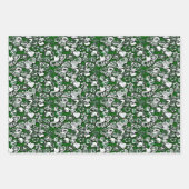 Grüne Weihnachtskekse Geschenkpapier Set (Vorderseite)