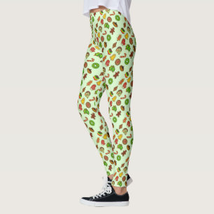 Grüne Weihnachtskekse Leggings