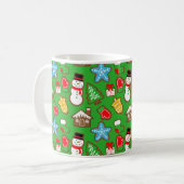 Grüne WeihnachtskochtTasse Kaffeetasse (Vorderseite Links)