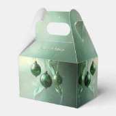 Grüne Weihnachtskugel Feiertags-Geschenkbox Geschenkschachtel (Rückseite)