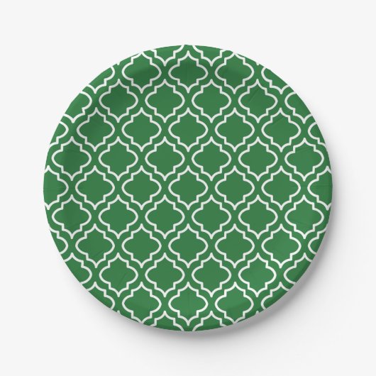 Grüne Weihnachtspapierteller Pappteller (Vorderseite)