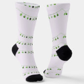 Grüne Weihnachtsschmuck auf Socken (Gewinkelt)