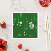 Grüne Weihnachtsschmuck Napkins Serviette (Beispiel)