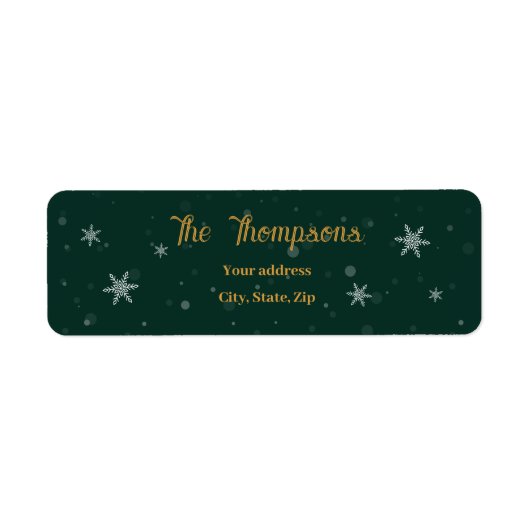 Grüne Weihnachtsschneeflocken (Vorne)