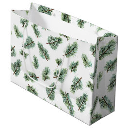 Grüne Weihnachtstanne Große Geschenktüte