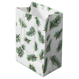 Grüne Weihnachtstanne Mittlere Geschenktüte