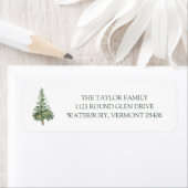 Grüne Weihnachtswasserfarbe Rücksendeadresse Labra (Insitu)