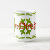 Grüne Weihnachtszeit-Tasse! Kaffeetasse (Mittel)