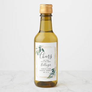 Grüne Wein-Etiketten, Eukalyptus Mini Weinetikett