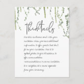 Grüne Weinberge - Details Eintrittskarte Begleitkarte (Vorderseite)