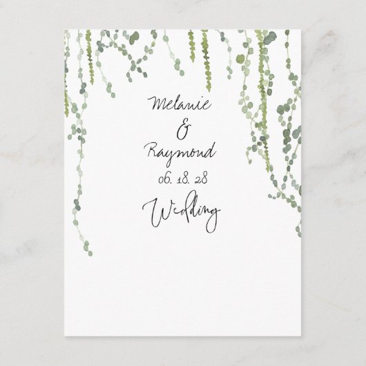 Grüne Weinberge - Details Eintrittskarte Begleitkarte (Rückseite)